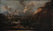 Salvator Rosa Landscape with Tobit and the angel Germany oil painting artist